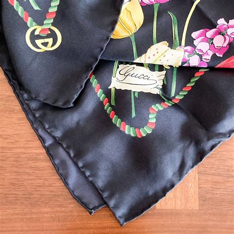 gucci snake scarf replica ebay|vintage gucci silk scarf.